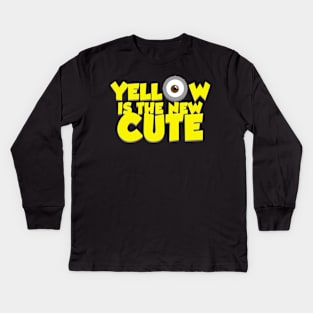 Yellow Is The New Cute Kids Long Sleeve T-Shirt